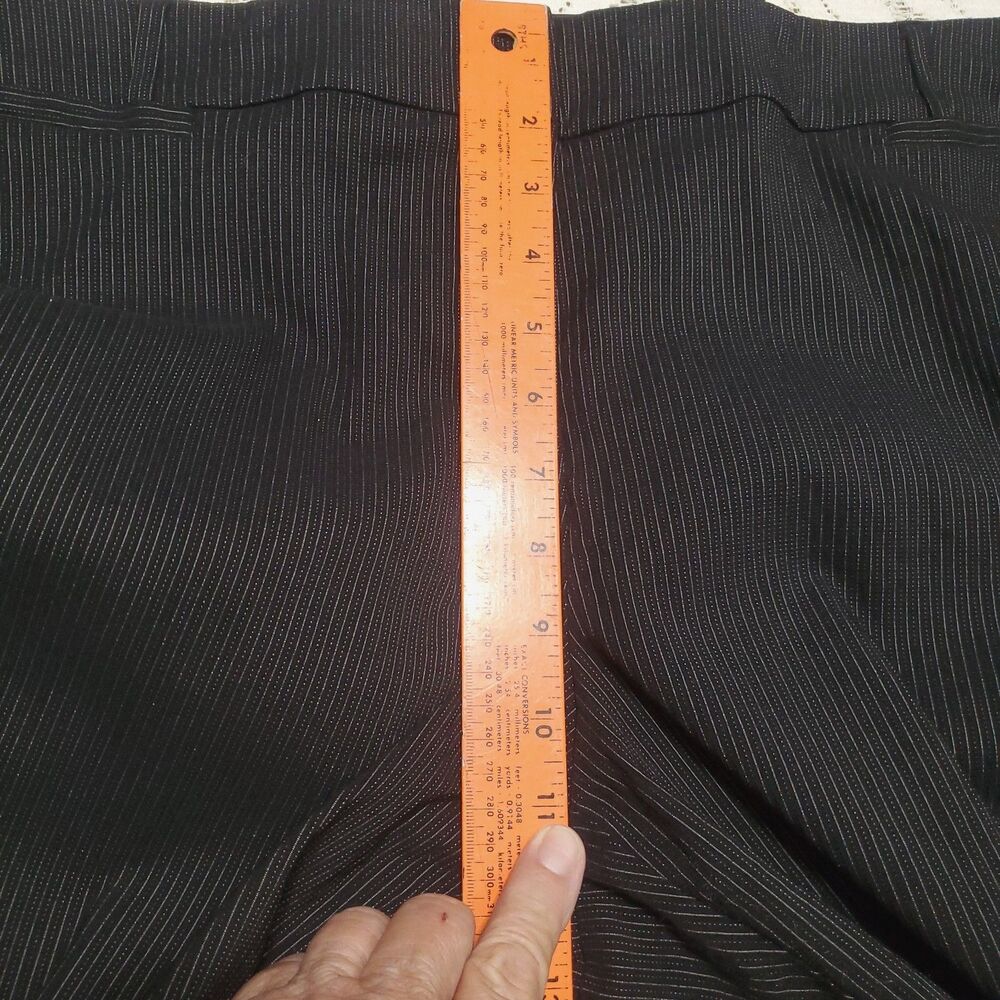 Lane Bryant Black Pin Stripe Dress Pants Trousers Size 18 Regular "The Allie" - Picture 12 of 14